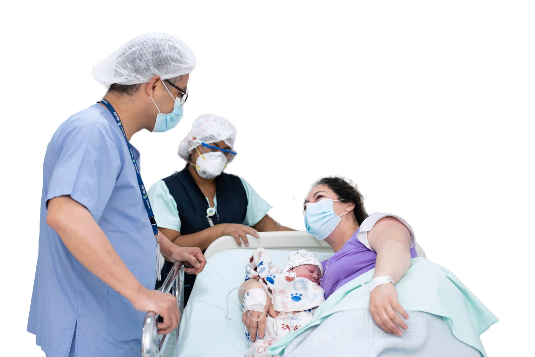 paciente siendo atendida